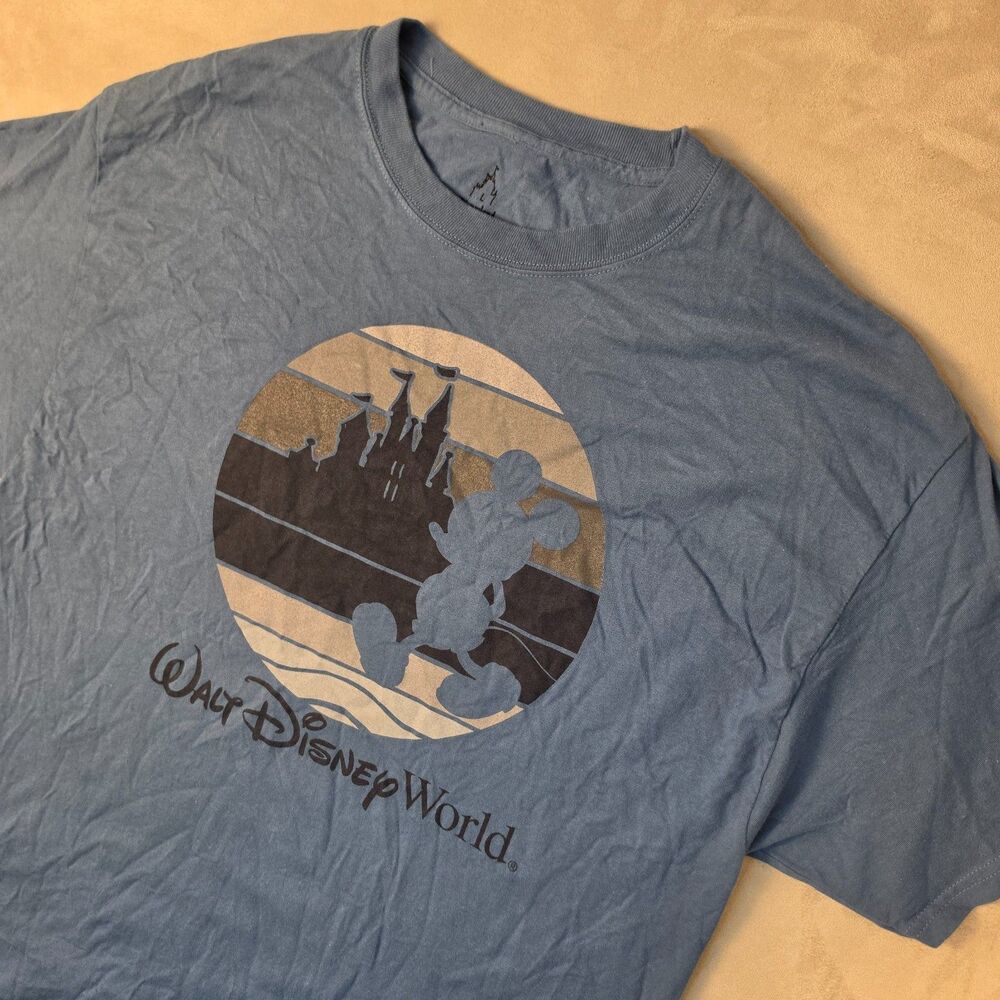 Disney Parks Walt Disney World Mickey Mouse T Shirt L Blue